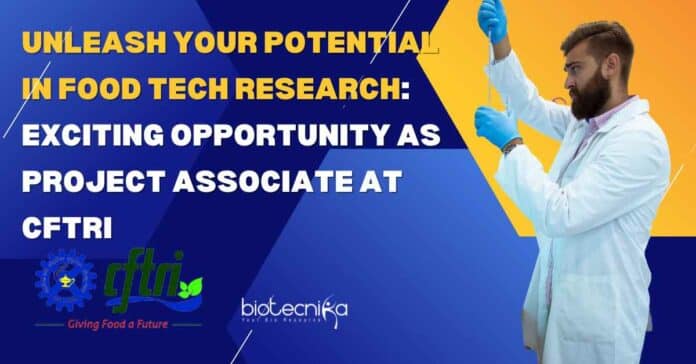 Microbiology Project Job CFTRI