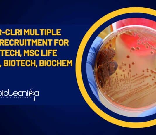 CSIR-CLRI Research Positions