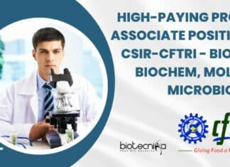 CFTRI Project Vacancies 2024