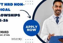 Govt HRD Non-Medical Fellowships 2025-26