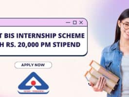 Govt BIS Internship Scheme
