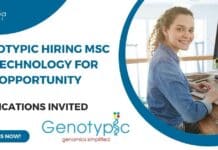 Genotypic Hiring MSc Biotechnology