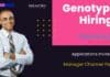 Genotypic Hiring! Applications Invited For Manager – Channel Partner Role Genotypic Hiring!