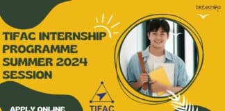 TIFAC Internship Programme Summer 2024 Session - Apply Online