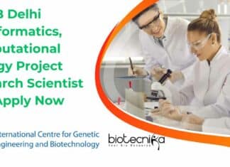 ICGEB Delhi Bioinformatics, Computational Biology Project Research Scientist Job, Apply Now ICGEB Computational Biology Jobs