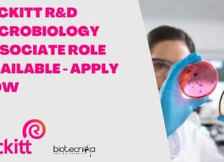 Reckitt R&D Microbiology Associate Role Available – Apply Now Reckitt R&D Microbiology Associate