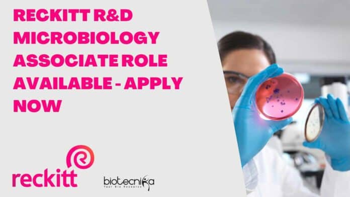 Reckitt R&D Microbiology Associate