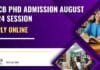 RGCB PhD Admission August 2024 Session – Applications Invited Online RGCB PhD Admission August 2024 Session