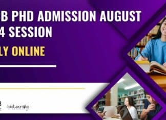 RGCB PhD Admission August 2024 Session