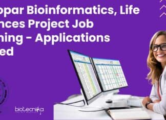 IIT Ropar Bioinformatics, Life Sciences Project Job Opening – Applications Invited IIT Ropar Bioinformatics
