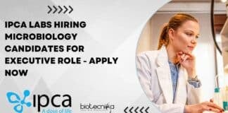 IPCA Labs Hiring Microbiology Candidates