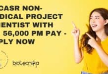 JNCASR Non-Medical Project Scientist