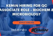 Kemin QC Associate Job