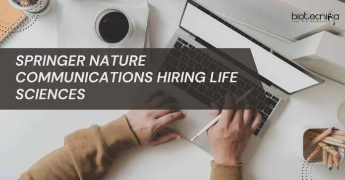 Springer Nature Associate Editor Job