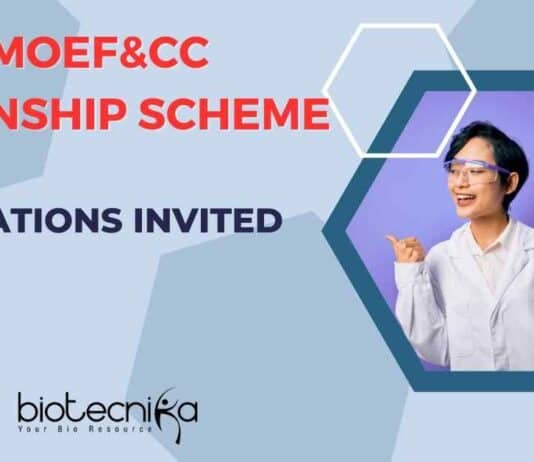MoEF&CC Internship Scheme 2024