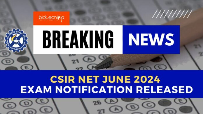 CSIR NET Exam Notification