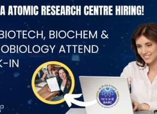 Govt BARC BSc Jobs For Biotech