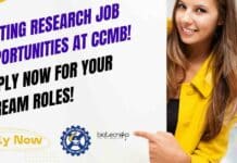 CSIR-CCMB Project Vacancies 2024
