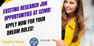 CSIR-CCMB Project Vacancies 2024