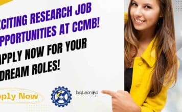 CSIR-CCMB Project Vacancies 2024