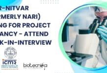 ICMR-NITVAR Project Job Opening For Mol Bio