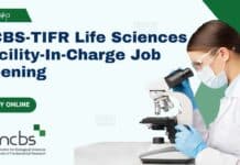 NCBS-TIFR Life Sciences Vacancy