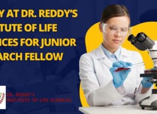 Apply at Dr. Reddy’s Institute of Life Sciences For Junior Research Fellow Post DRILS Molecular Biology JRF
