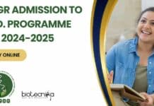 NIPGR PhD Admissions 2024-25