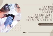 Document Management Associate Opportunity at Novotech - BSc Life Sciences Apply Now!