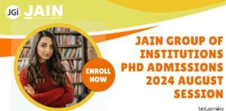 Jain University PhD Admissions 2024