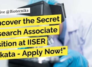 IISER Kolkata PhD Biology Research Job Opening – Applications Invited IISER Kolkata PhD Biology Research Job Opening - Applications Invited