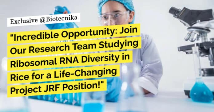 RCB Faridabad Bioinformatics, Biotech, Genomics Project JRF Positions - Apply Online