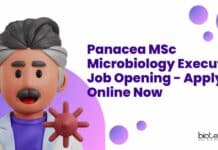 Panacea MSc Microbiology Executive Job
