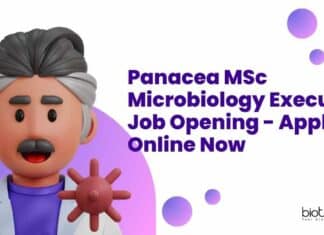 Panacea MSc Microbiology Executive Job Opening – Apply Online Now Panacea MSc Microbiology Executive Job