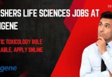 Freshers Life Sciences Vacancies