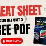 CSIR NET Life Science Cheat Sheet