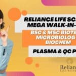 Reliance Life Sciences Mega Walk-In-Drive For BSc & MSc Biotech, Microbiology, Biochem – Check Details! Reliance Life Sciences Walk-In-Drive