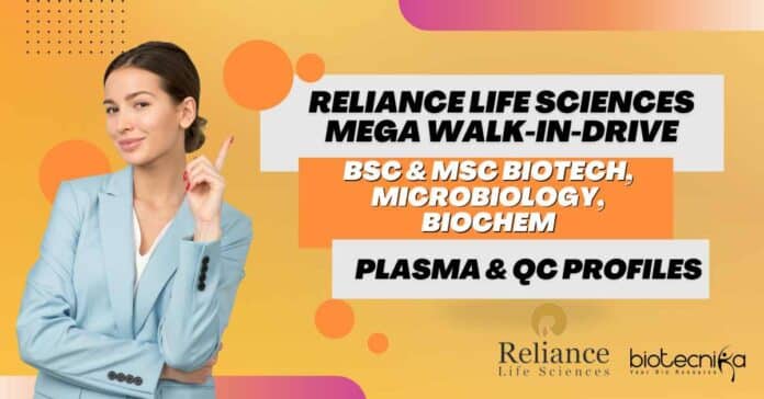 Reliance Life Sciences Walk-In-Drive