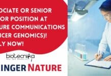 Springer Nature Editor Job Openings