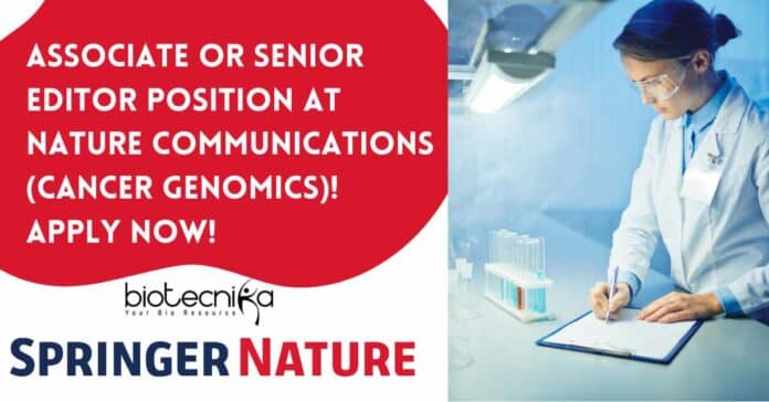 Springer Nature Editor Job Openings