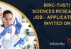 BRIC-THSTI Life Sciences Research Job