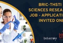 BRIC-THSTI Life Sciences Research Job