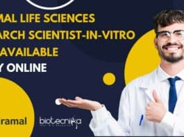 Piramal Life Sciences Research Scientist-In-Vitro