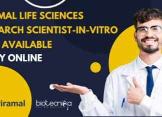 Piramal Life Sciences Research Scientist-In-Vitro Role Available – Apply Online Piramal Life Sciences Research Scientist-In-Vitro