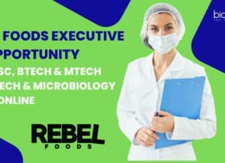 Rebel Foods Executive QA Opportunity – BSc, MSc, BTech & MTech Food Tech & Microbiology Apply Online Rebel Foods Executive QA Opportunity