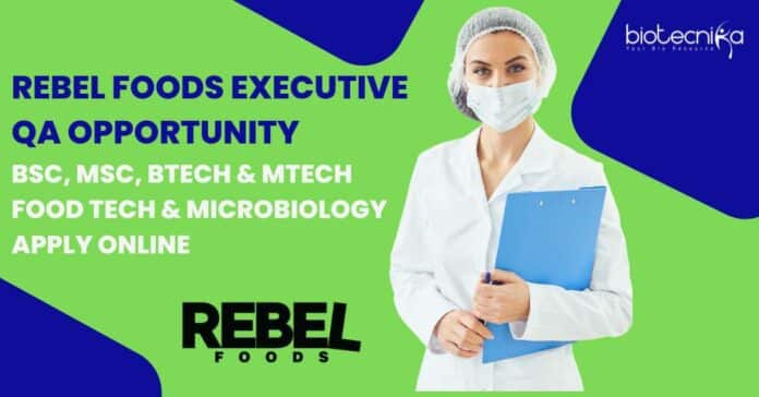 Rebel Foods Executive QA Opportunity