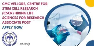 CSCR Life Sciences Research Associate