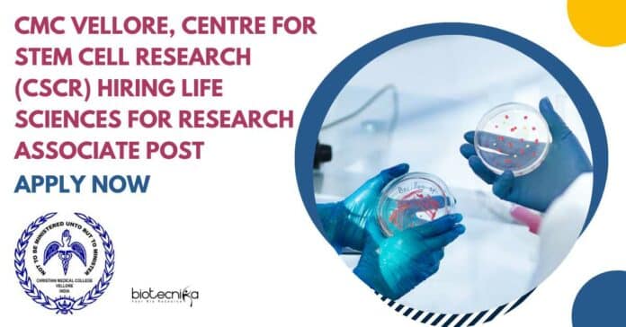 CSCR Life Sciences Research Associate
