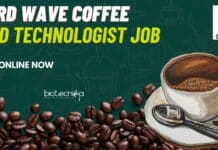 Third Wave Coffee Food Technologist