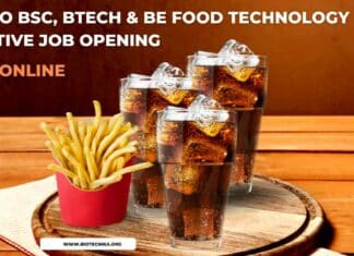 Pepsico BSc, BTech & BE Food Technology Executive Job Opening – Apply Online Pepsico Food Technology Executive